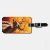 ホワイトテールディアトロフィックバックヘッド ラゲッジタグ (正面横)