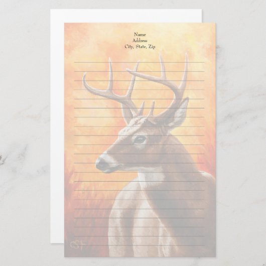 ホワイトテールディアトロフィックバックヘッド 便箋 (正面/裏面)