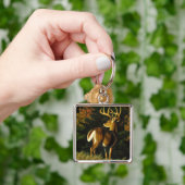 ホワイトテールディアトロフィーバック狩り キーホルダー (手)