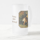 ホワイトテールディアトロフィーバック狩り フロストグラスビールジョッキ (正面右)