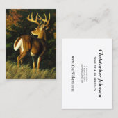 ホワイトテールディアトロフィーバック狩り 名刺 (正面/裏面)