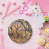 ホワイトテールディアバック&ドエオータムメープルウッズ ペーパープレート (パーティー)