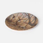 ホワイトテールディアバック&ドエオータムメープルウッズ ペーパープレート (アングル)