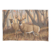 ホワイトテールディアバック&ドエオータムメープルウッズ 枕カバー (正面左)