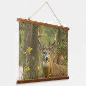 ホワイトテールディアバック |ホワイトフィッシュ（モンタナ） 吊り下げ型タペストリー (傾斜あり)