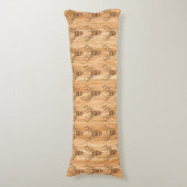 ホワイトテールディアヘッドウッドインレイスタイル ボディピロー (正面縦)