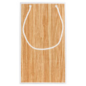 ホワイトテールディアヘッドバックウッドグレインスタイルデコール スモールペーパーバッグ (裏面)