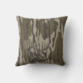 ホワイトテールディアボートムランド迷彩柄ディア狩り迷彩柄 クッション (裏面)