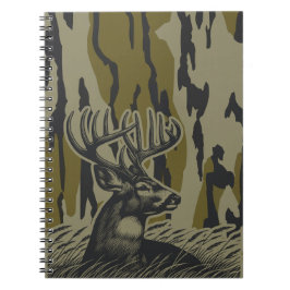 ホワイトテールディアボートムランド迷彩柄ディア狩り迷彩柄 ノートブック