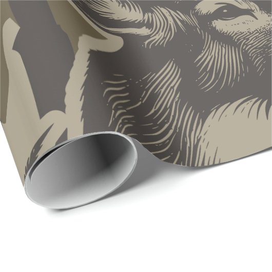 ホワイトテールディアボートムランド迷彩柄ディア狩り迷彩柄 ラッピングペーパー (ロールコーナー)