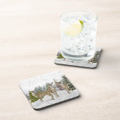 ホワイトテールディアーのある冬のワンダーランド コースター (右側)