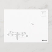 ホワイトテールドラゴンフライ葉書 ポストカード (裏面)