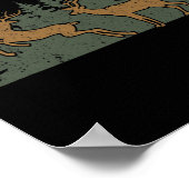 ホワイトテールバックおもしろい鹿狩りシーズンバイン ポスター (角)