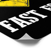 ホワイトテールバックおもしろい鹿狩りシーズンファーストフード ポスター (角)