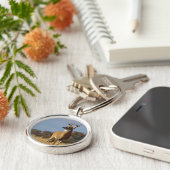 ホワイトテールバックキーチェーン キーホルダー (側面)