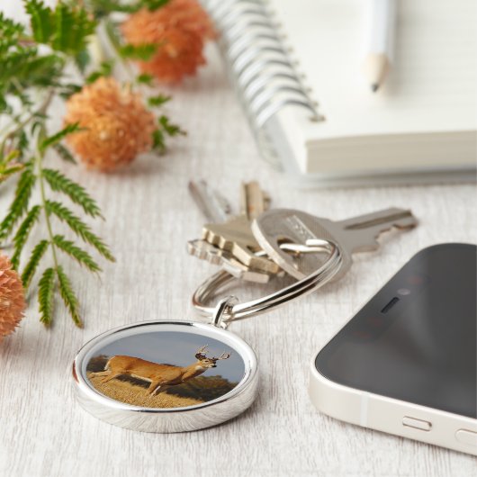 ホワイトテールバックキーチェーン キーホルダー (側面)