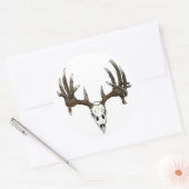 ホワイトテールバックスカル ラウンドシール (封筒)