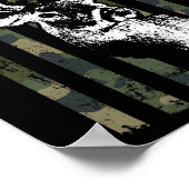 ホワイトテールバックディアー狩りウサカモフラージアメリカ ポスター (角)