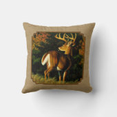 ホワイトテールバックディアー狩りタン クッション (裏面)