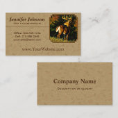 ホワイトテールバックディアー狩りタン 名刺 (正面/裏面)