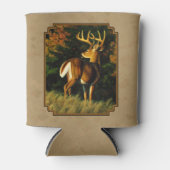 ホワイトテールバックディアー狩りタン 缶クーラー (正面)