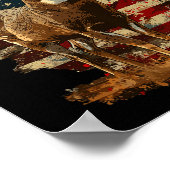 ホワイトテールバックディアー狩り7月アメリカ4日 ポスター (角)