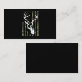 ホワイトテールバックディア狩りUSAカモフラージュアメリカ 名刺 (正面/裏面)