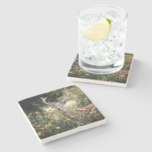 ホワイトテールバックディア素晴らし狩り ストーンコースター (横)