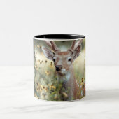 ホワイトテールバックディア素晴らし狩り ツートーンマグカップ (中央)