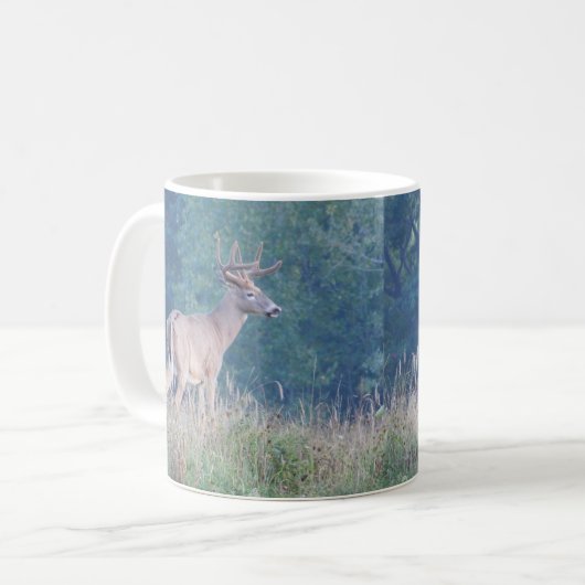ホワイトテールバックプロファイルマグ コーヒーマグカップ (正面左)