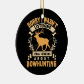 ホワイトテールバックボーカーニディングディアー狩りボウハンター セラミックオーナメント (右)