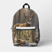 ホワイトテールバック プリントバックパック (正面)