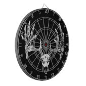 ホワイトテール鹿スカルw ダーツボード (正面左)