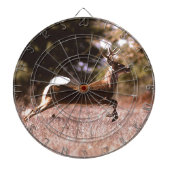 ホワイトテール鹿ランニングの群れ ダーツボード (正面)