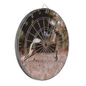 ホワイトテール鹿ランニングの群れ ダーツボード (正面左)