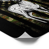 ホワイトテール鹿狩りハンターギフトカモフラージュアメ ポスター (角)