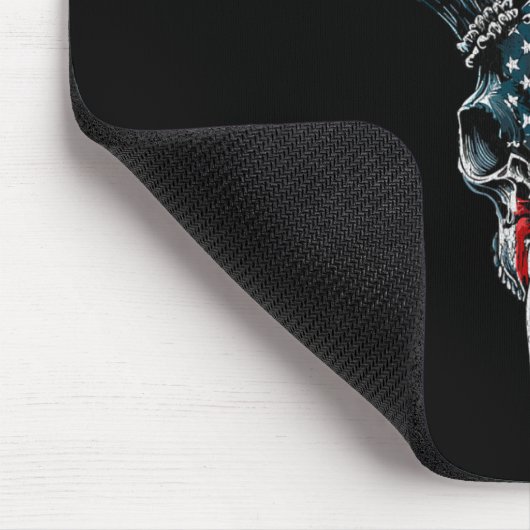 ホワイトテール鹿狩り – バックSku上のアメリカ国旗 マウスパッド (コーナー)