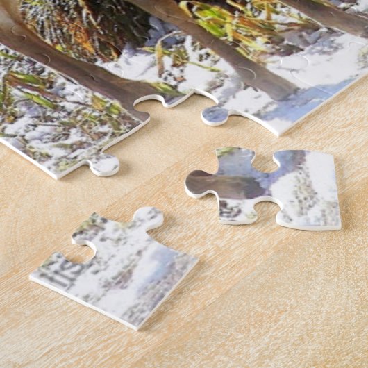 ホワイトテール鹿11x14写真パズルとギフトボックス ジグソーパズル (側面)