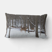 ホワイトテール鹿、腰枕 ランバークッション (裏面)