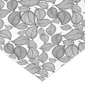 ホワイトテー葉ブルランナーの黒 ショートテーブルランナー (コーナー)