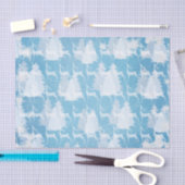 ホワイトディアインウィンターフォレストティッシュペーパー 薄葉紙 (クラフト)