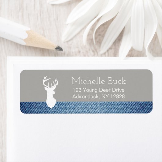 ホワイトディアバックカスタマイズ住所 シール (インサイチュ)