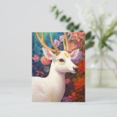 ホワイトディアボーチュールファンタジーアート ポストカード (スタンド正面)