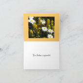 ホワイトデイジーありがとう サンキューカード (内部)