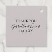 ホワイトデイジーとダイヤモンドリングや輪結婚ズ フェイバータグ (裏面)