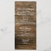 ホワイトデイジーとバーンウッドカントリーウェディングメニュー メニュー (裏面)