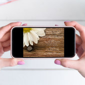 ホワイトデイジーとバーンウッドカントリーウェディング 招待状