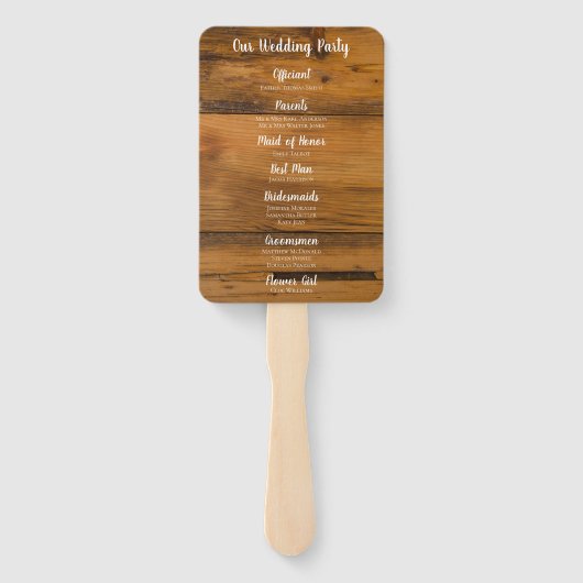 ホワイトデイジーと馬蹄地方ウェスタン結婚ズ ハンドファン (裏面)