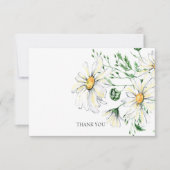 ホワイトデイジーのウェディングシャワーお礼 サンキューカード (正面)