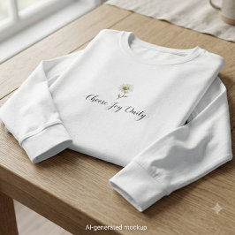 ホワイトデイジーの美しいデザイン Tシャツ